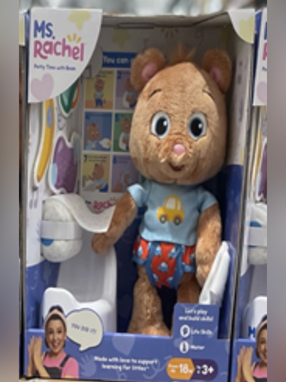 Ms. Rachel Potty Time with Bean Plush Playset NIB Potty Training Toy - Picture 8 of 8